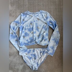 GAP Kids Blue and White Bikini Set